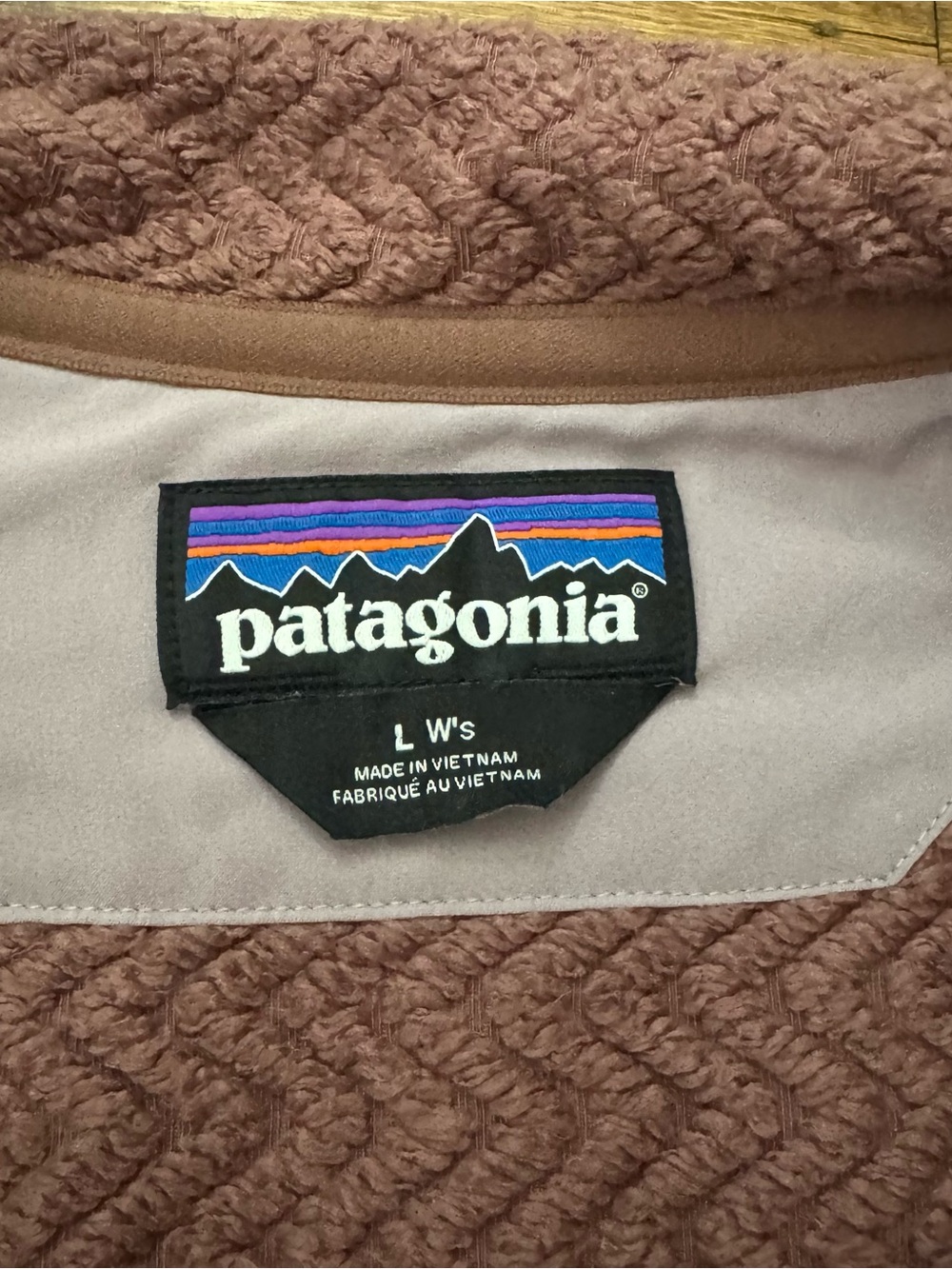 Patagonia Crossstrata R2 Zip Fleece Jacket in Dulse Mauve L EUC - Picture 5 of 7